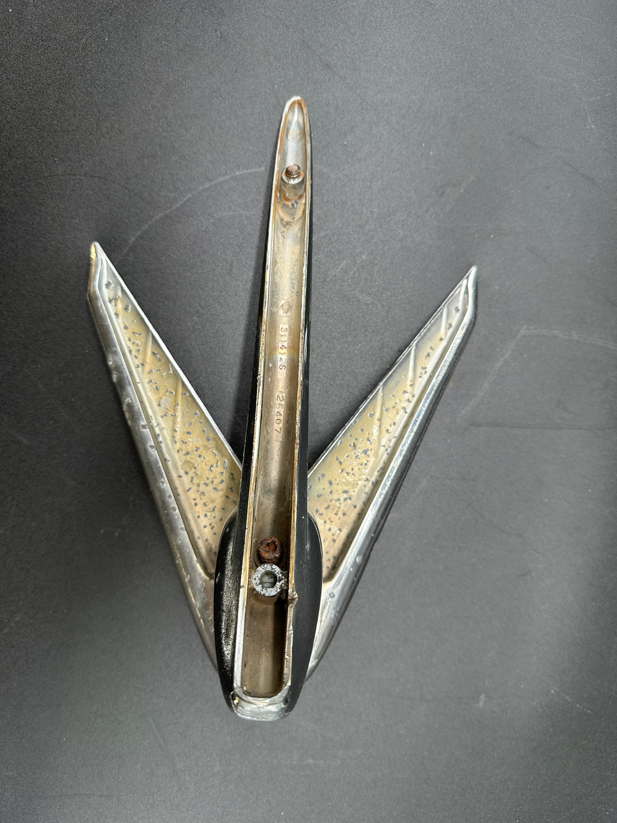 1952 Nash “Flying Lady” Hood Ornament – George Petty Design, OEM #3114126