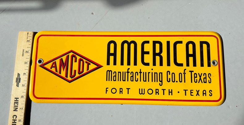 AMCOT Porcelain Sign – American Manufacturing Co of Texas