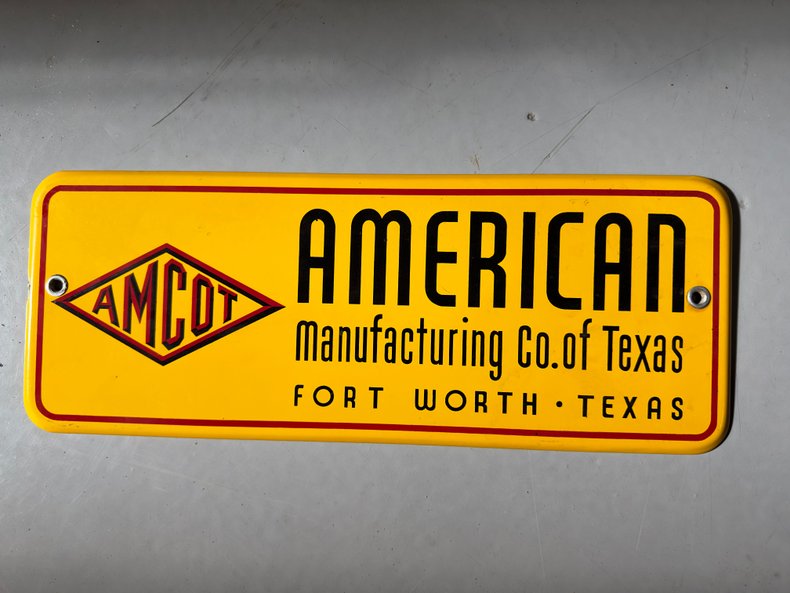 AMCOT Porcelain Sign – American Manufacturing Co of Texas