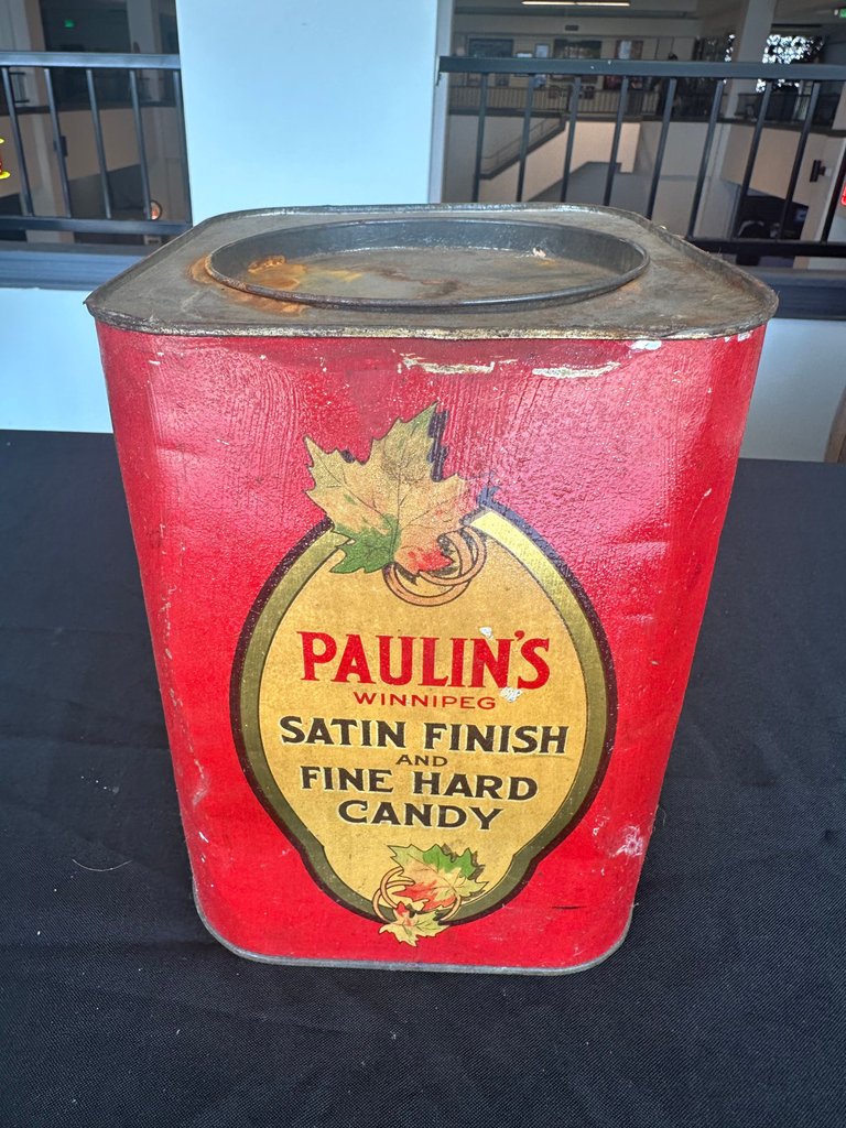 Antique Paulins Hard Candy Tin