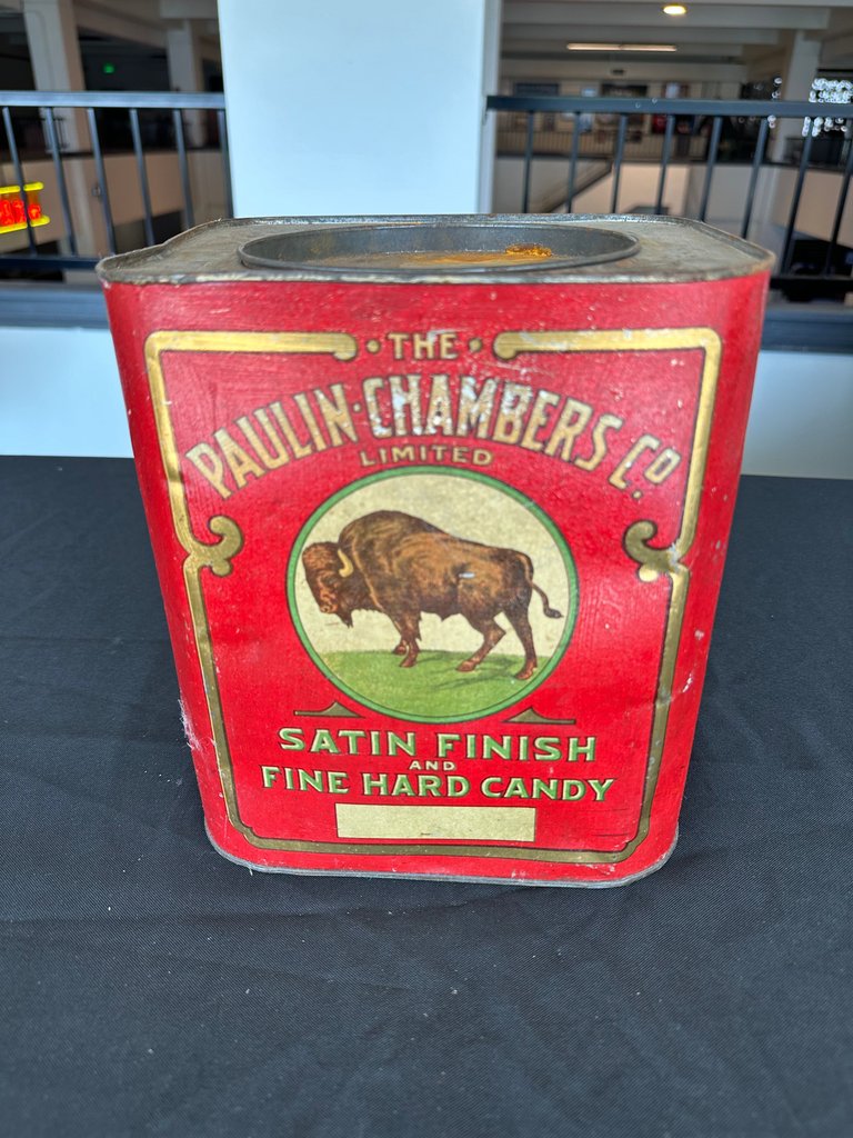 Antique Paulins Hard Candy Tin