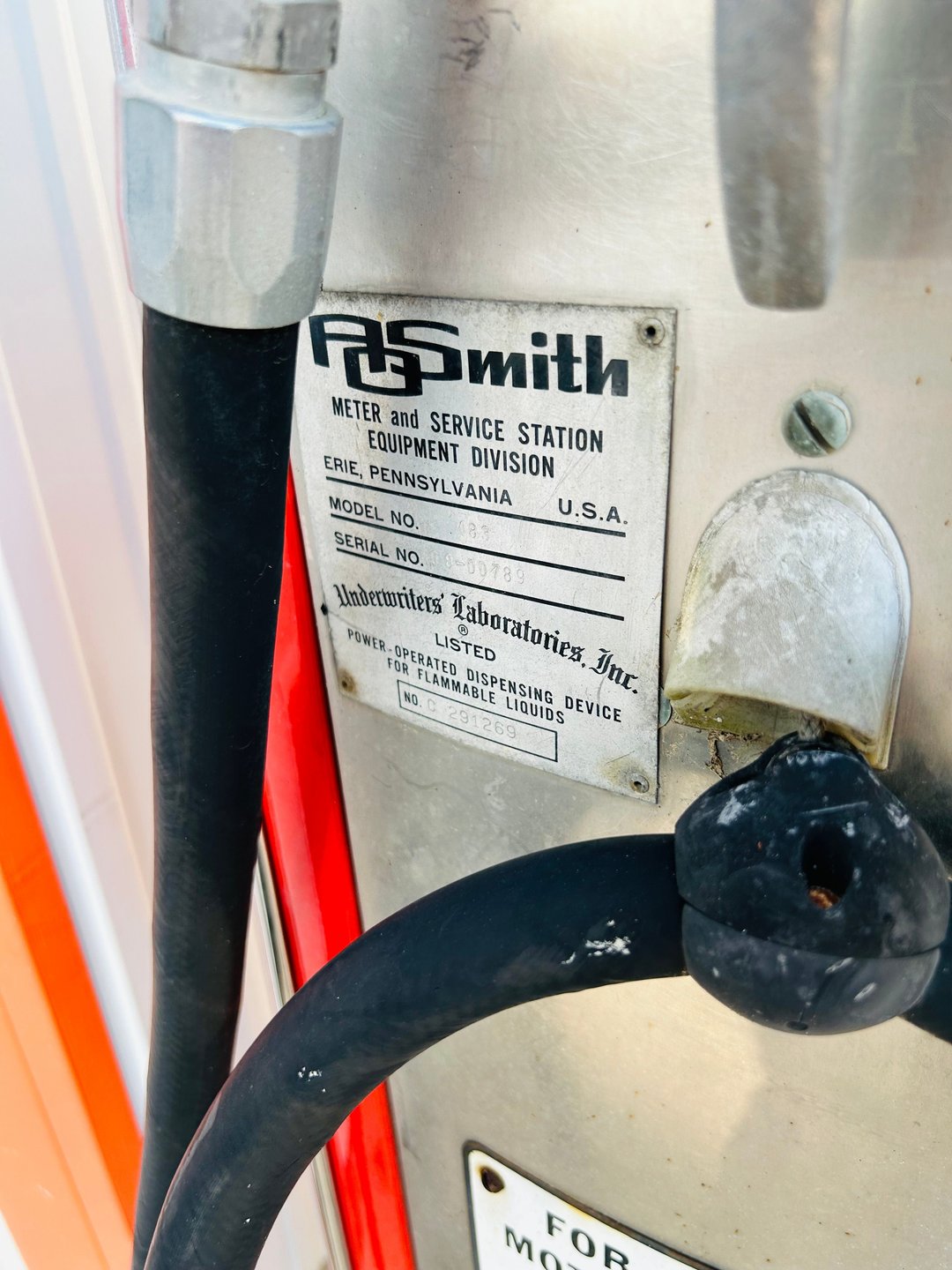 A.O. Smith Model 480 Texaco Fire Chief Gas Pump — Circa 1959