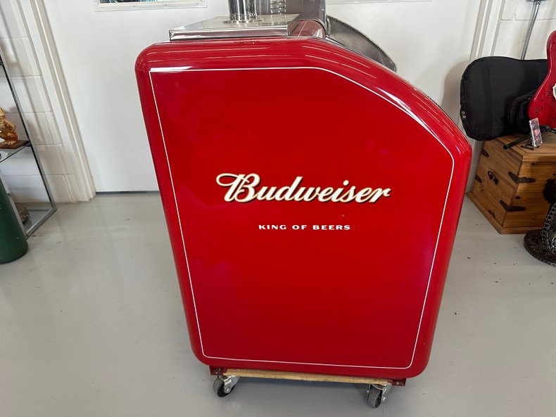 Budweiser Dual Keg Cooler with Hot Dog Warmer and Sink