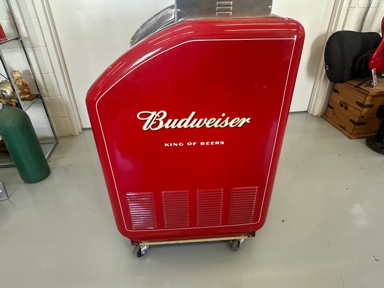 Budweiser Dual Keg Cooler with Hot Dog Warmer and Sink