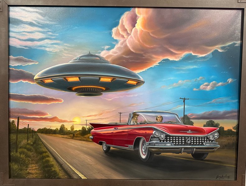 Original Art "Celestial Cruise" 30" x 40" Oil on canvas