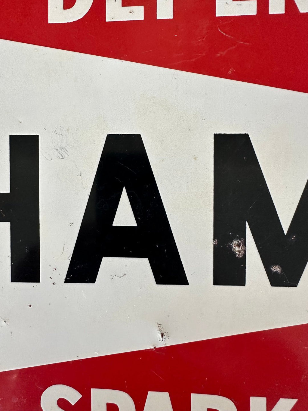 Champion Spark Plug Metal Sign