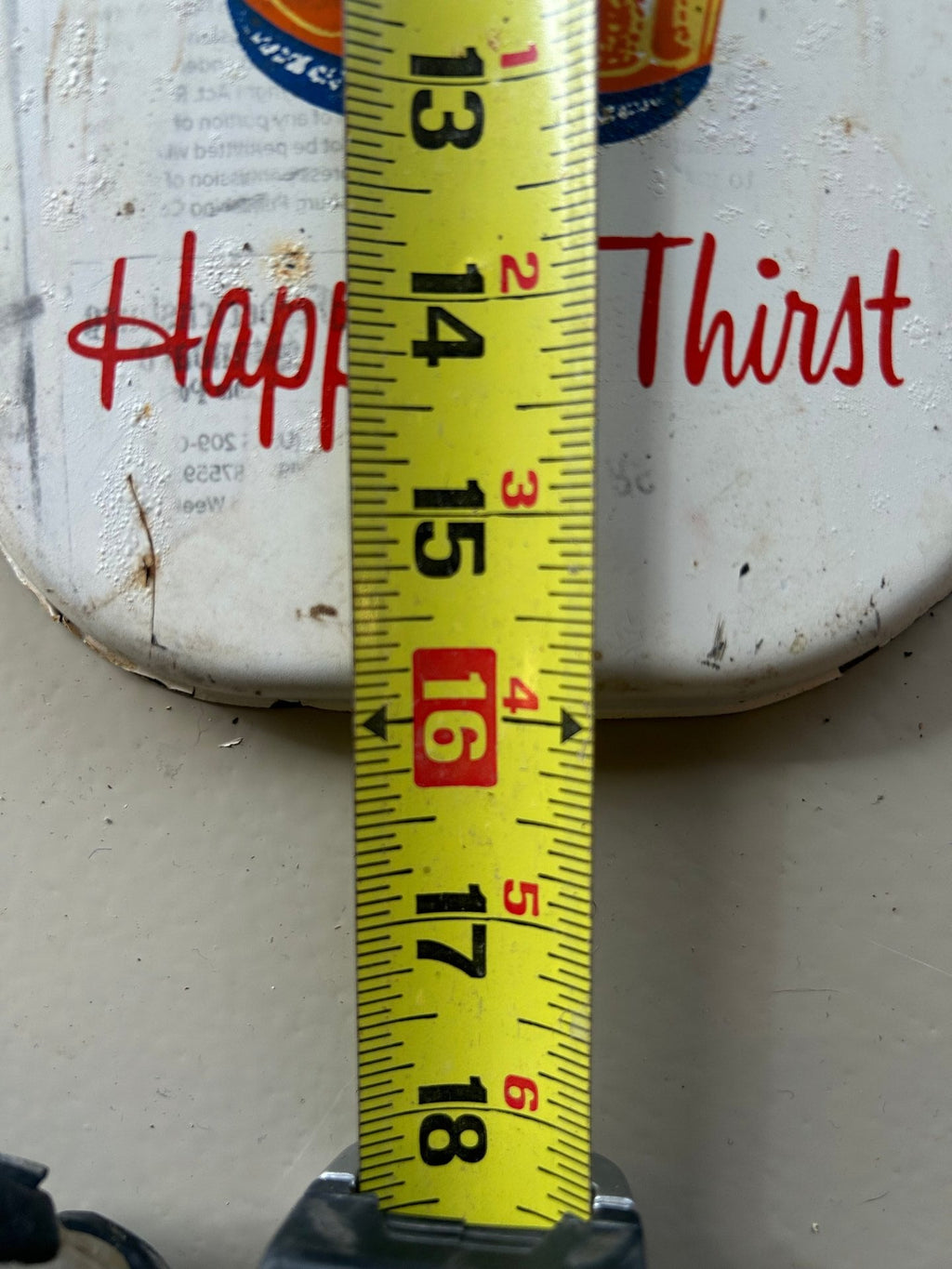 BIRELEY'S TIN Thermometer sign DATED 1959 16" x 6"