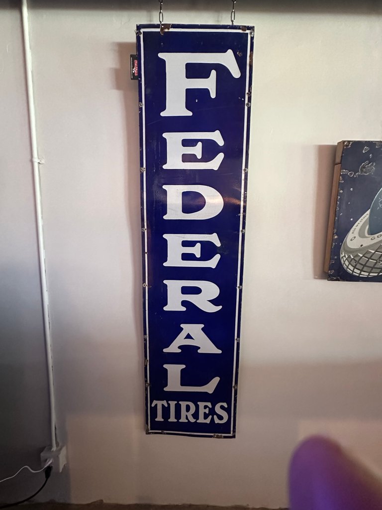 Federal Tires Porcelain Sign