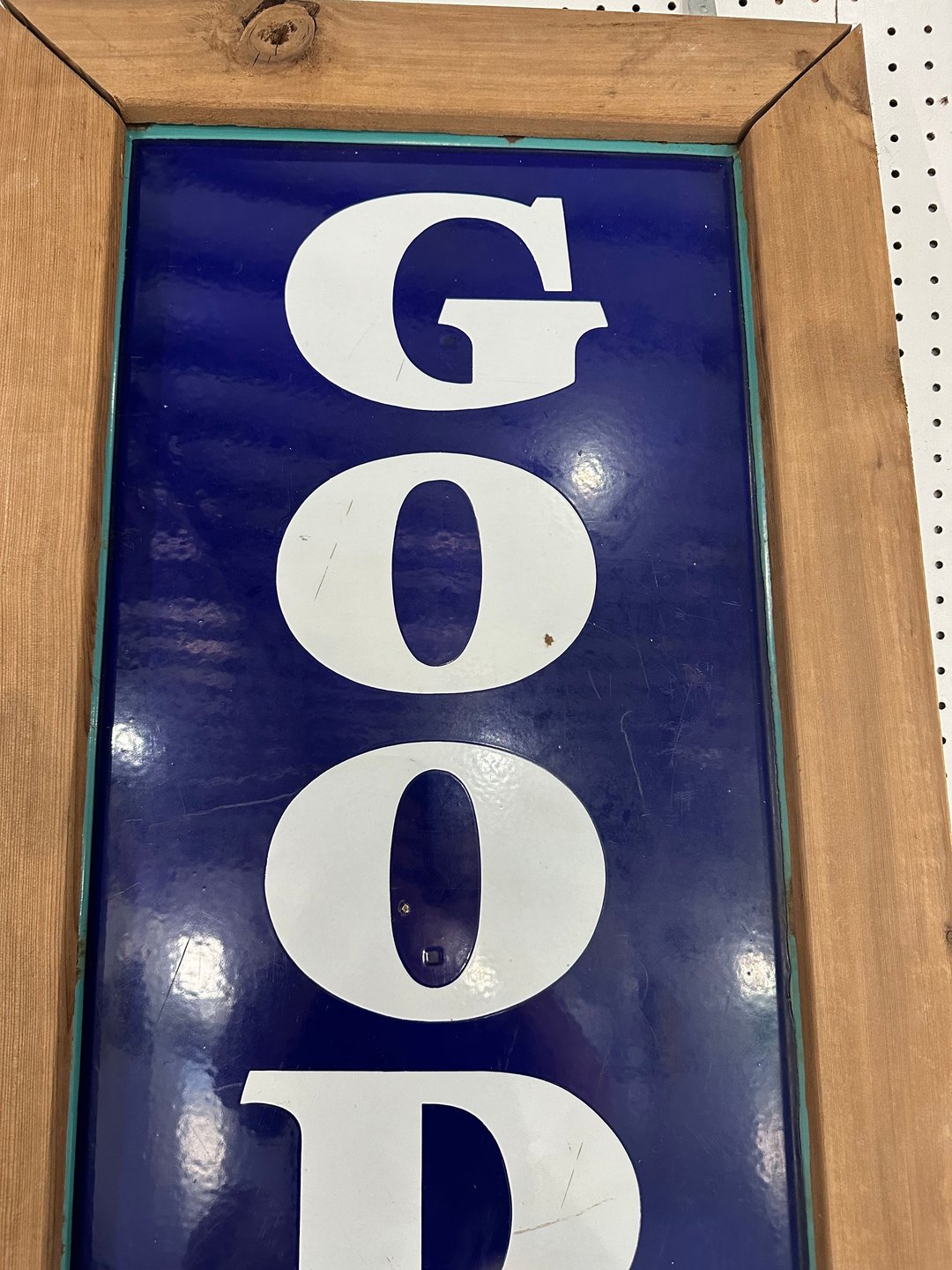 Goodrich Tires and Batteries Porcelain Sign