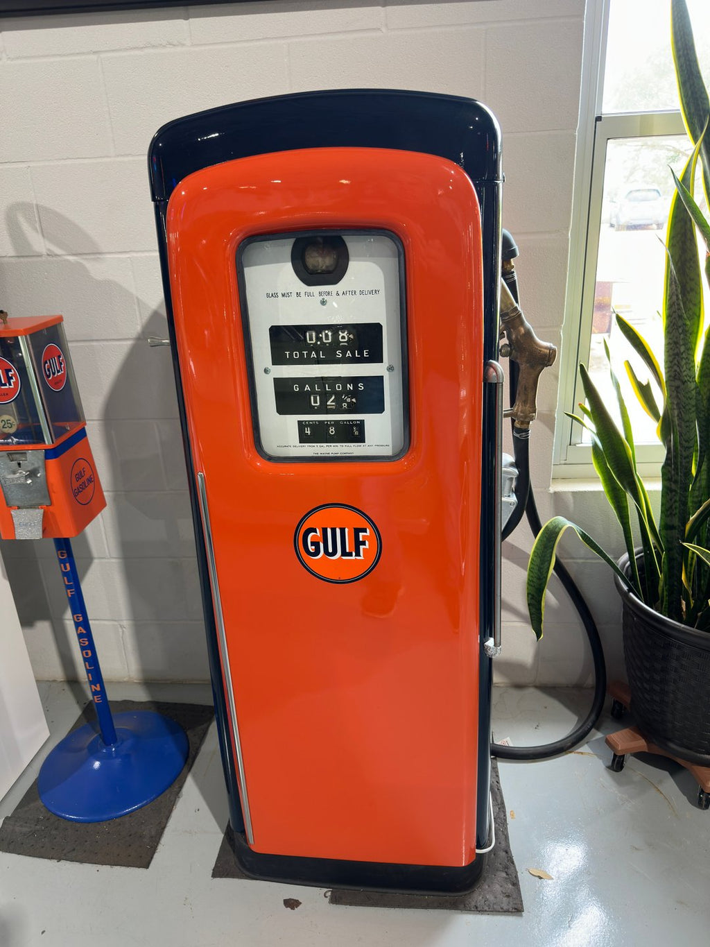 Restored Martin Schwartz Model 80 Gulf Gasoline Pump