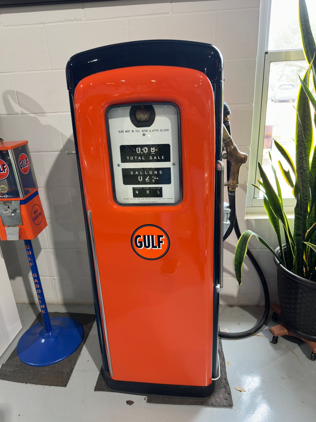 Restored Martin Schwartz Model 80 Gulf Gasoline Pump