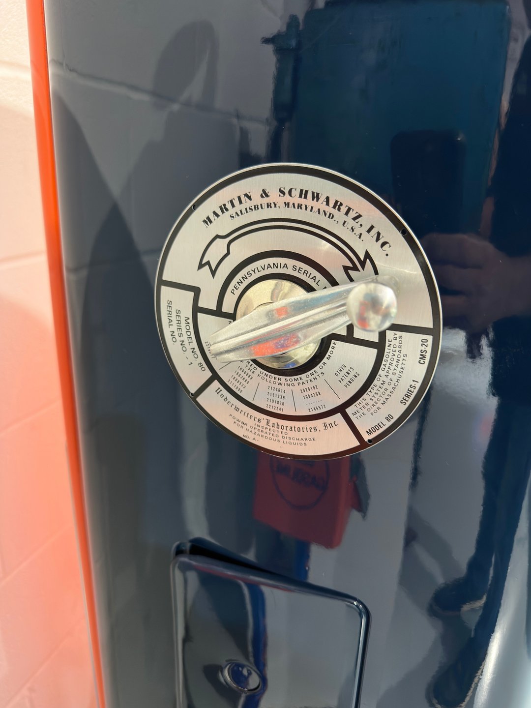 Restored Martin Schwartz Model 80 Gulf Gasoline Pump