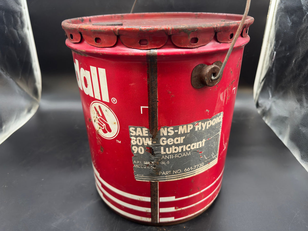 Red Kendall Peace Victory Hand 5 GALLON Gear Oil CAN