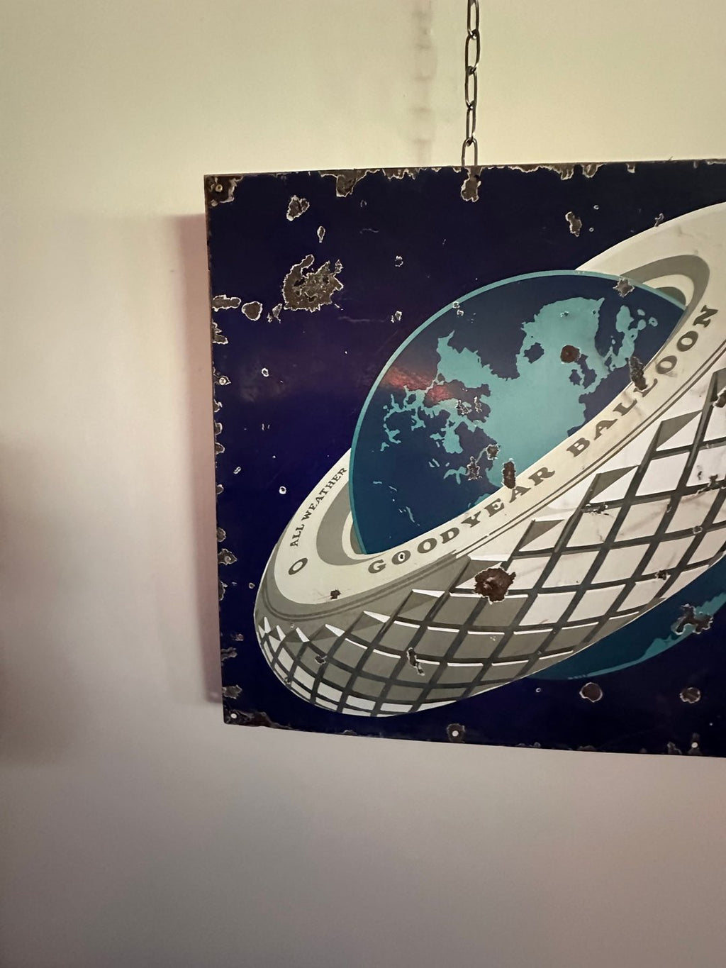 Large Goodyear Service Station Porcelain Sign