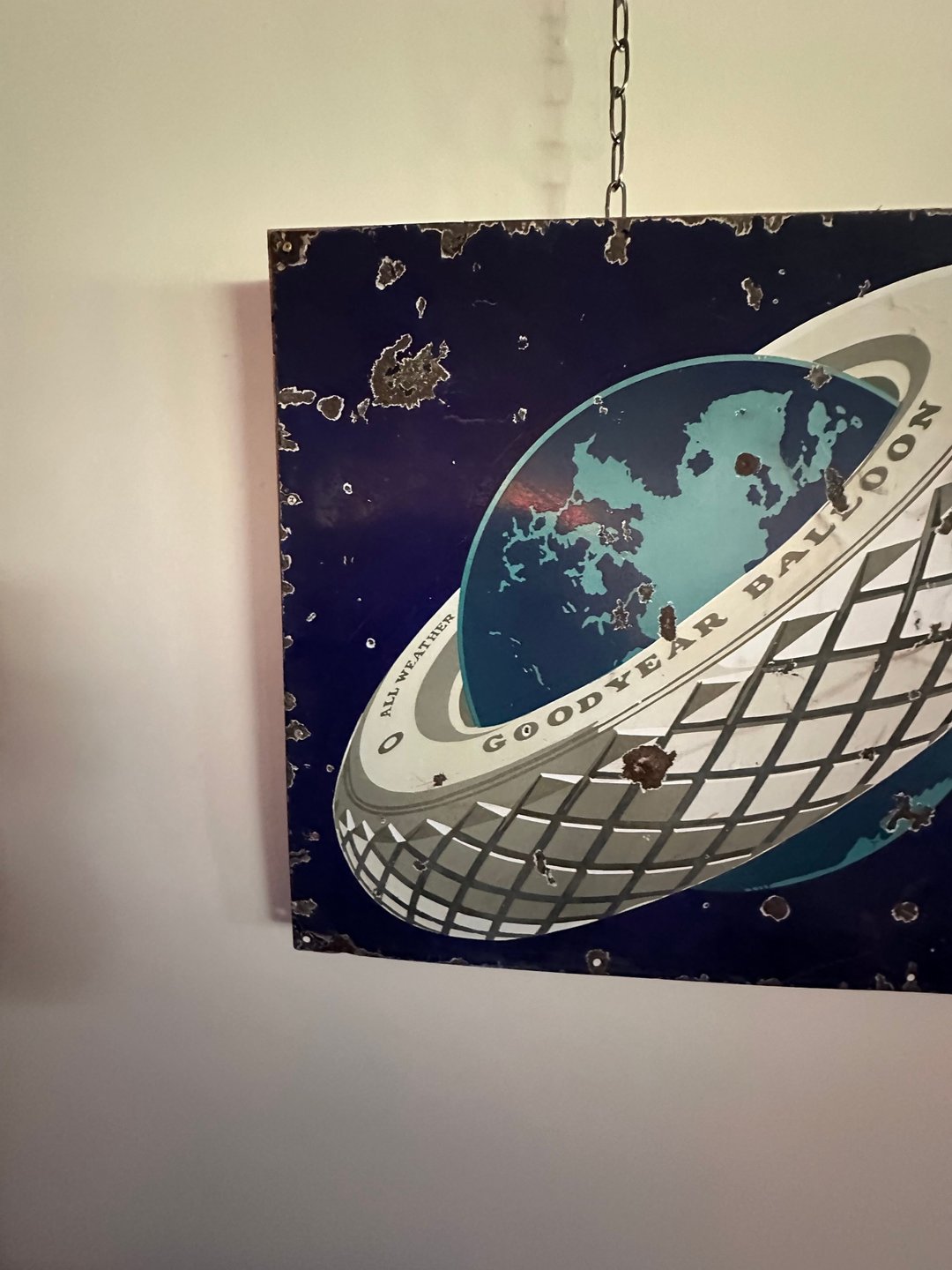 Large Goodyear Service Station Porcelain Sign