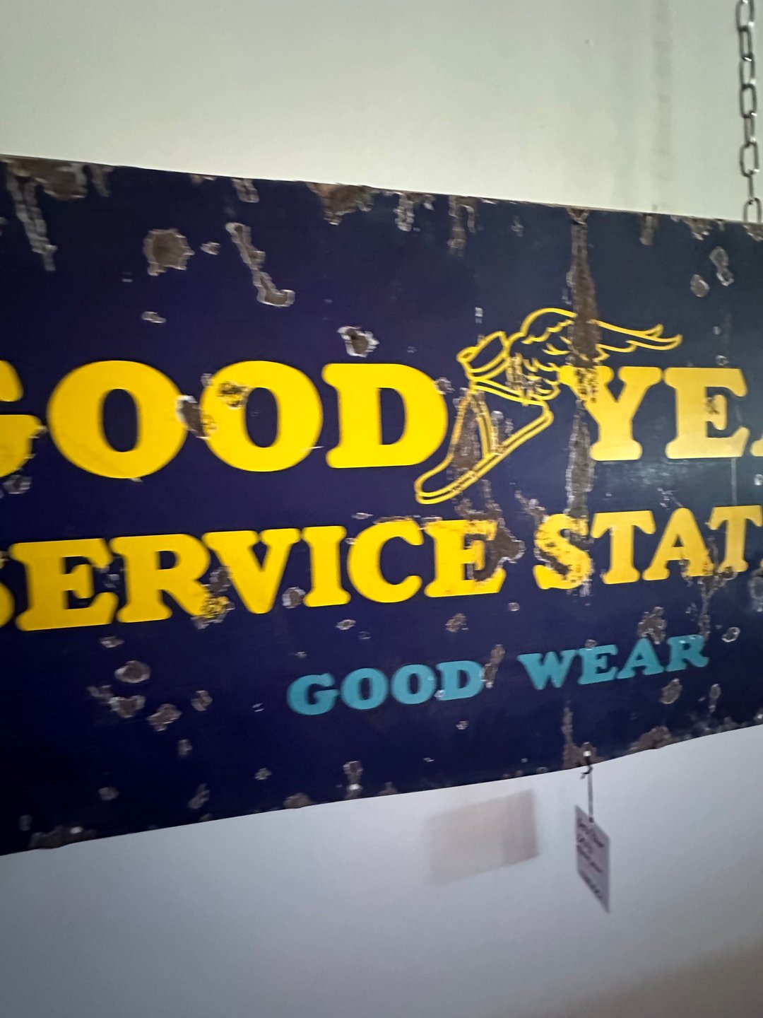 Large Goodyear Service Station Porcelain Sign