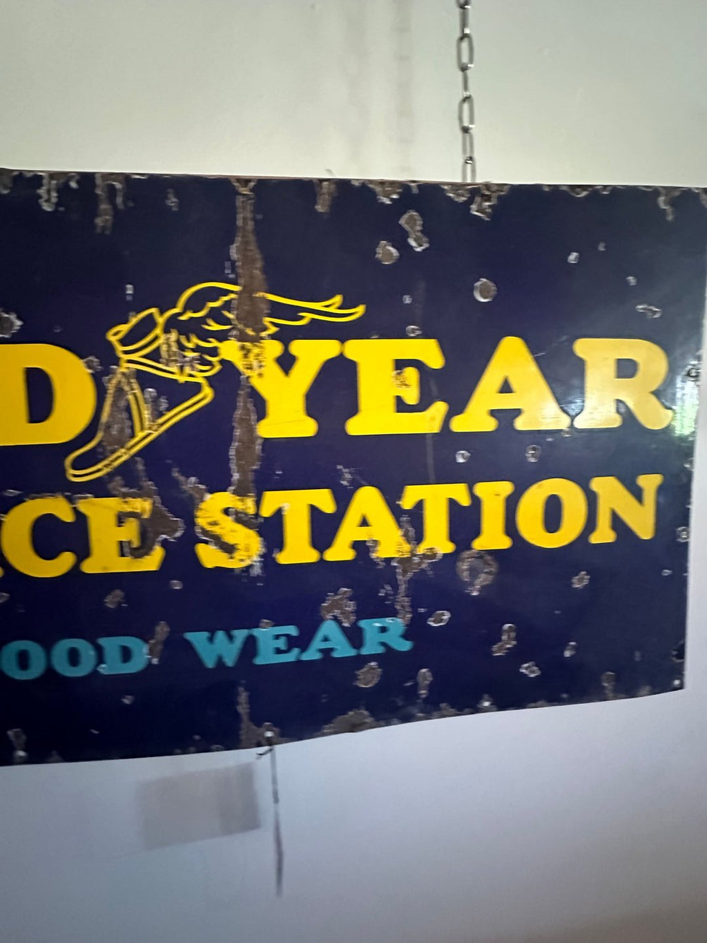 Large Goodyear Service Station Porcelain Sign
