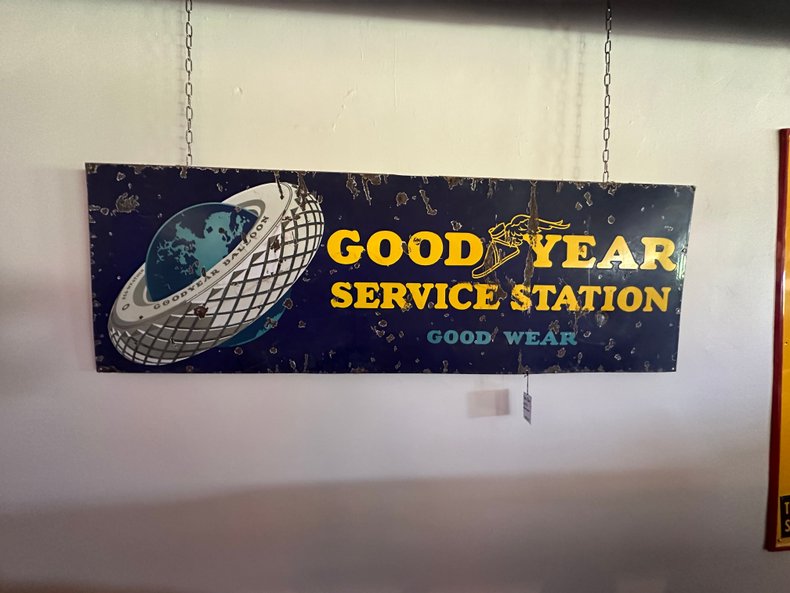 Large Goodyear Service Station Porcelain Sign
