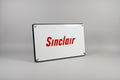Large Porcelain Sinclair Sign on Wood Frame