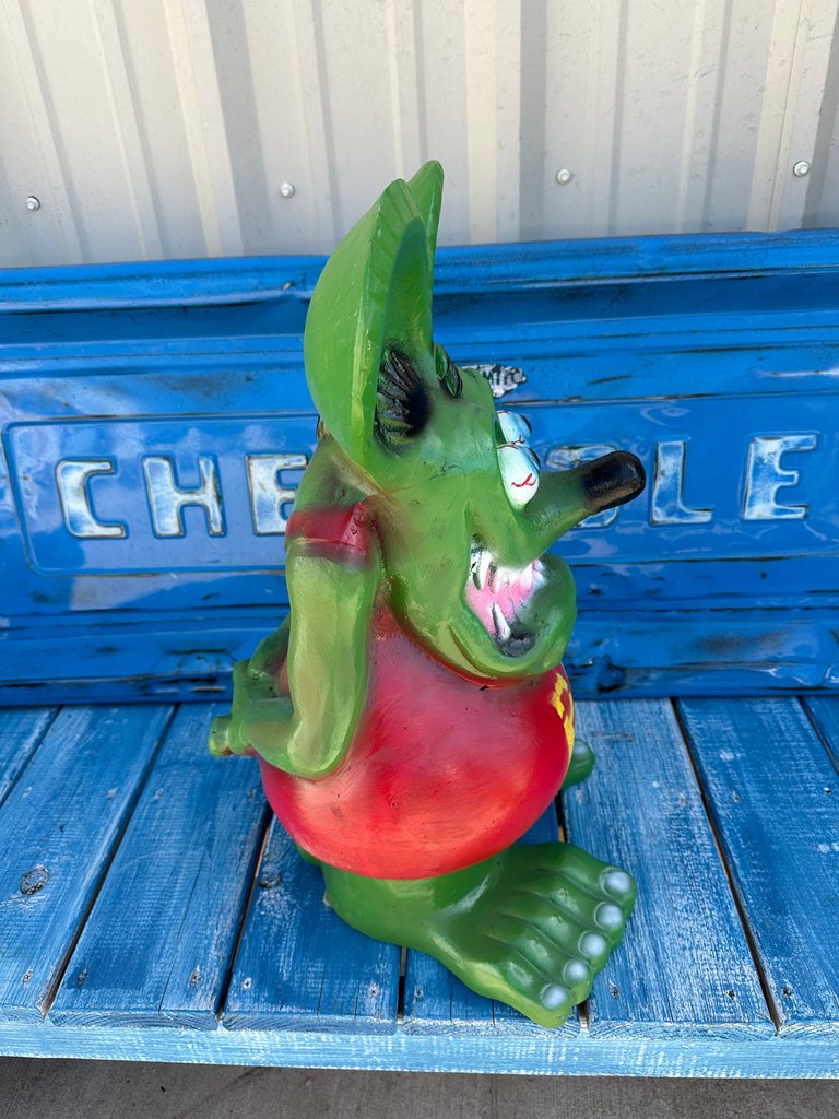 Rat Fink 2 ft Cast Aluminum Statue