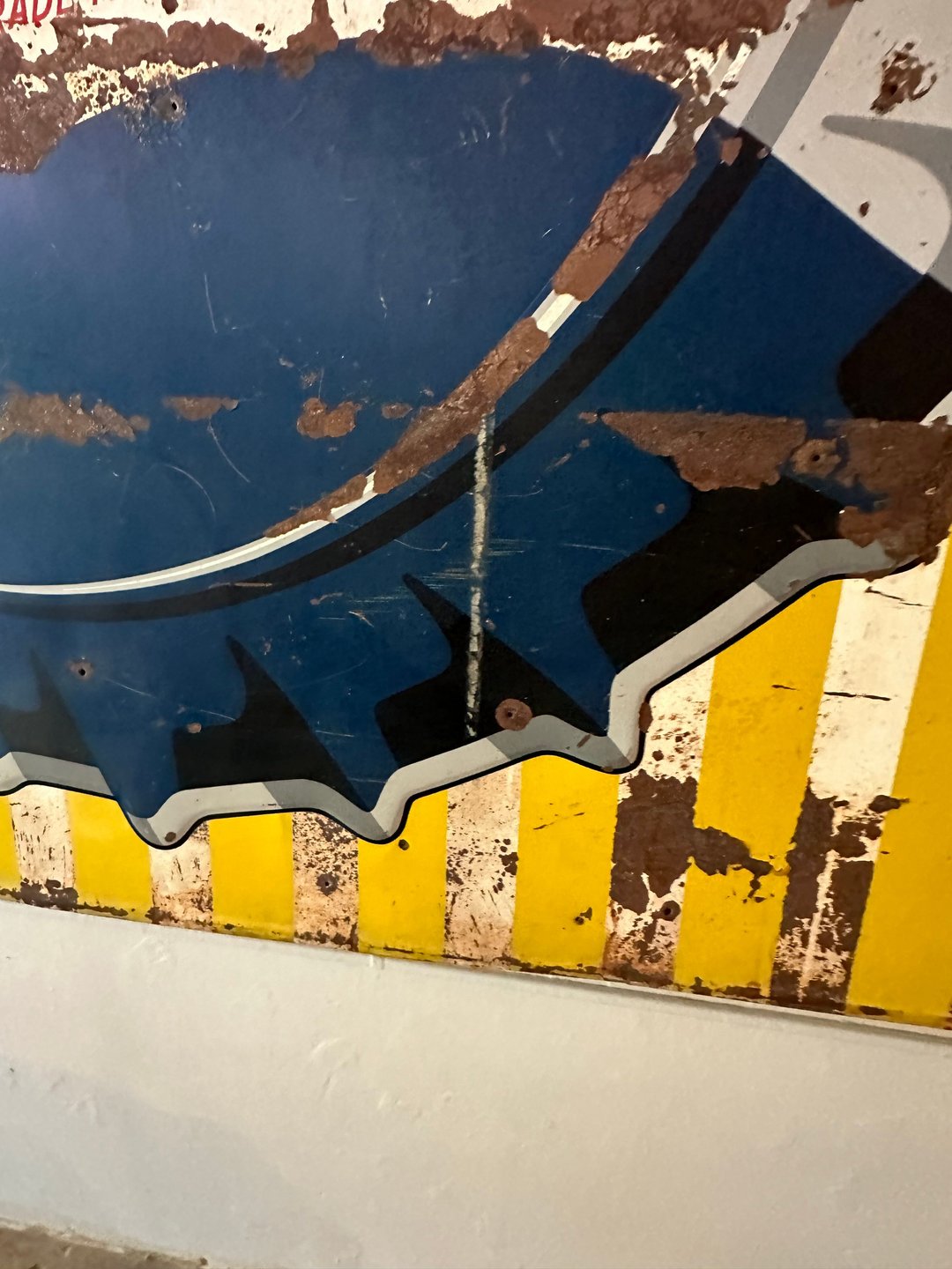 Large Vintage Pepsi Metal Sign