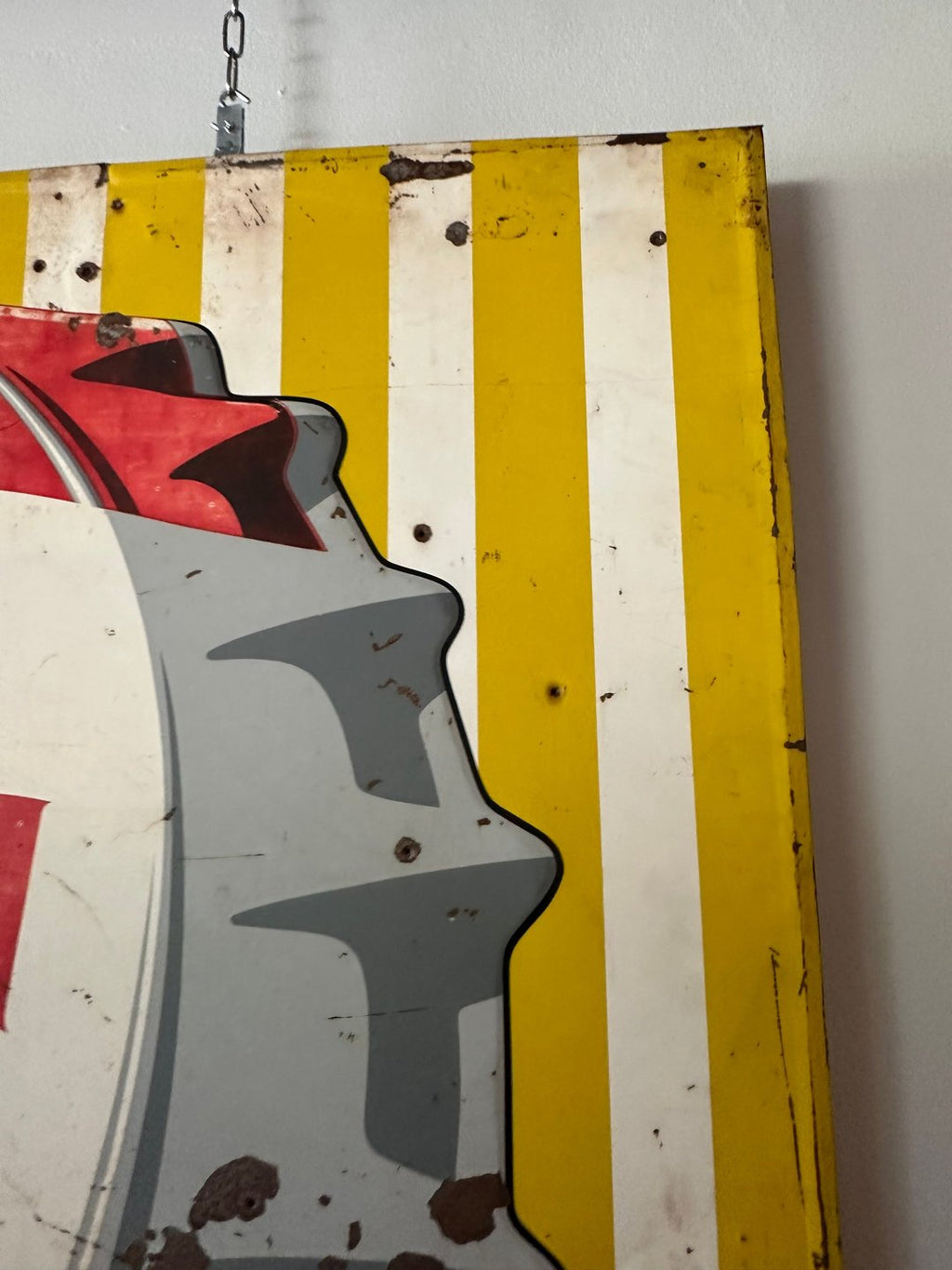 Large Vintage Pepsi Metal Sign