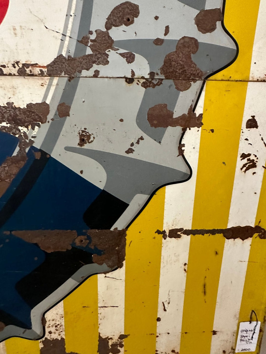 Large Vintage Pepsi Metal Sign