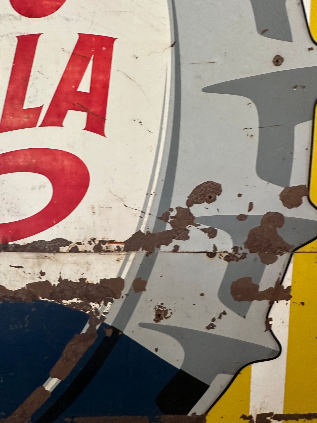 Large Vintage Pepsi Metal Sign