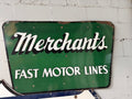 Merchants Fast Motor Lines Porcelain Sign
