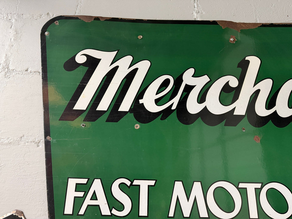 Merchants Fast Motor Lines Porcelain Sign