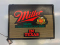 Miller "Made the American Way" in Texas Vintage Beer Light