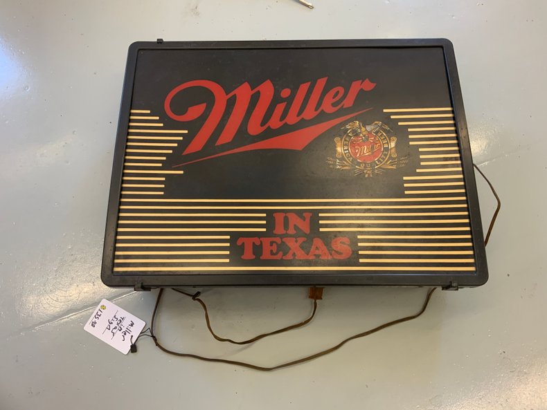 Miller "Made the American Way" in Texas Vintage Beer Light