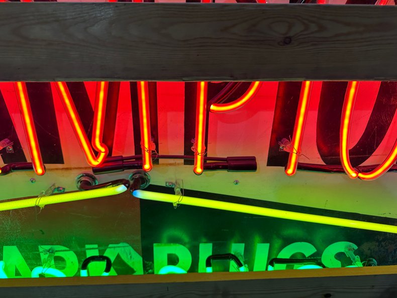 Neon Champion Spark Plug Sign