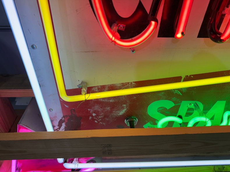 Neon Champion Spark Plug Sign