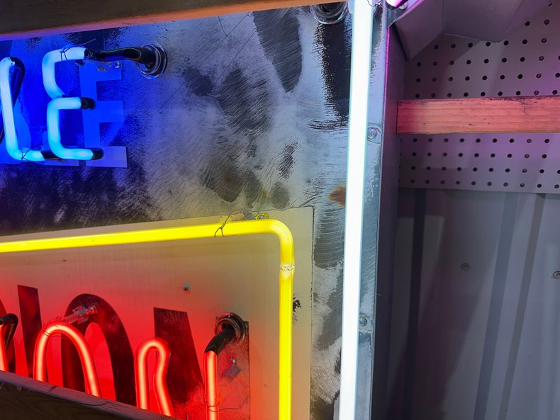 Neon Champion Spark Plug Sign