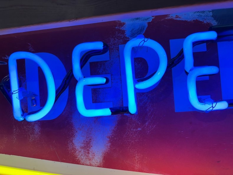 Neon Champion Spark Plug Sign