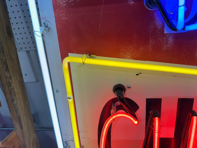 Neon Champion Spark Plug Sign