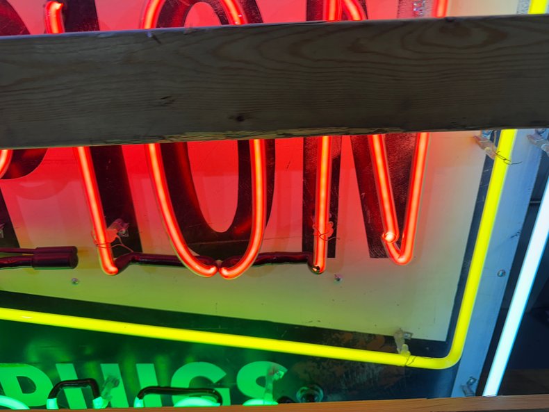Neon Champion Spark Plug Sign