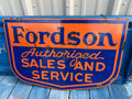 Original Fordson DBL Sided Porcelain Sign