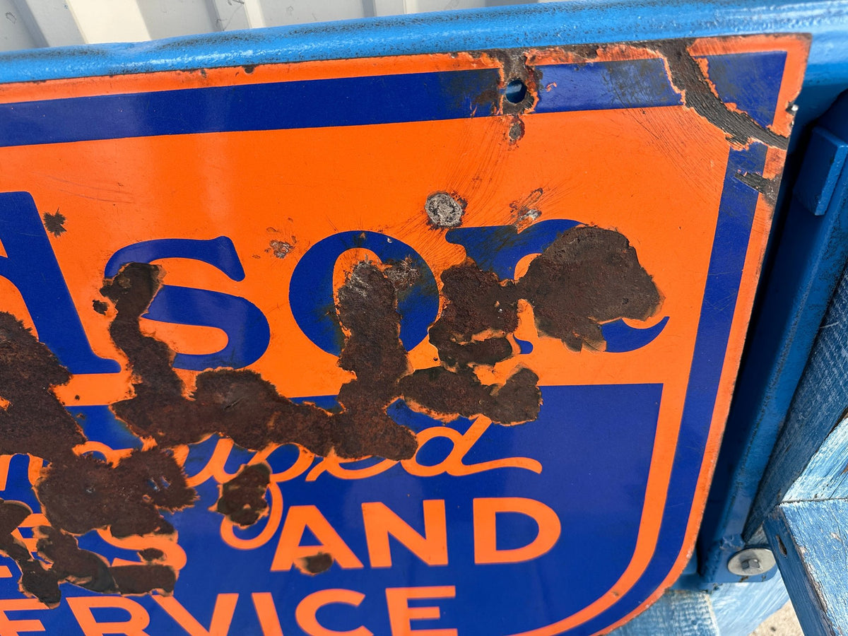 Original Fordson DBL Sided Porcelain Sign