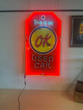OK Used Car Neon Sign