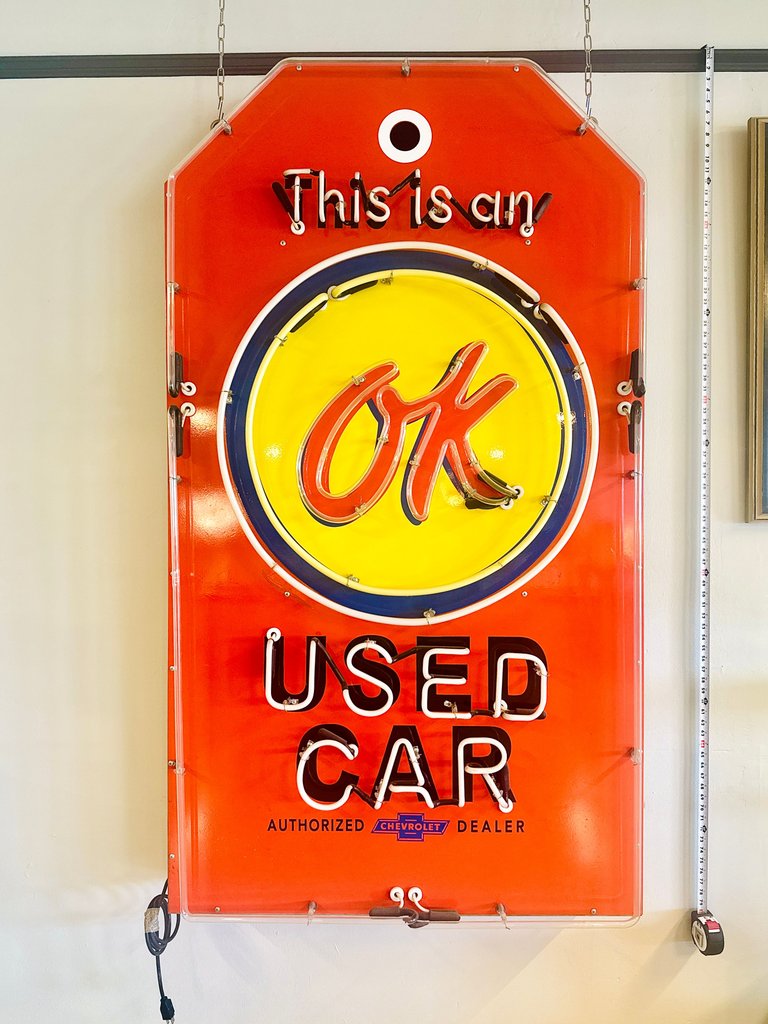 OK Used Car Neon Sign