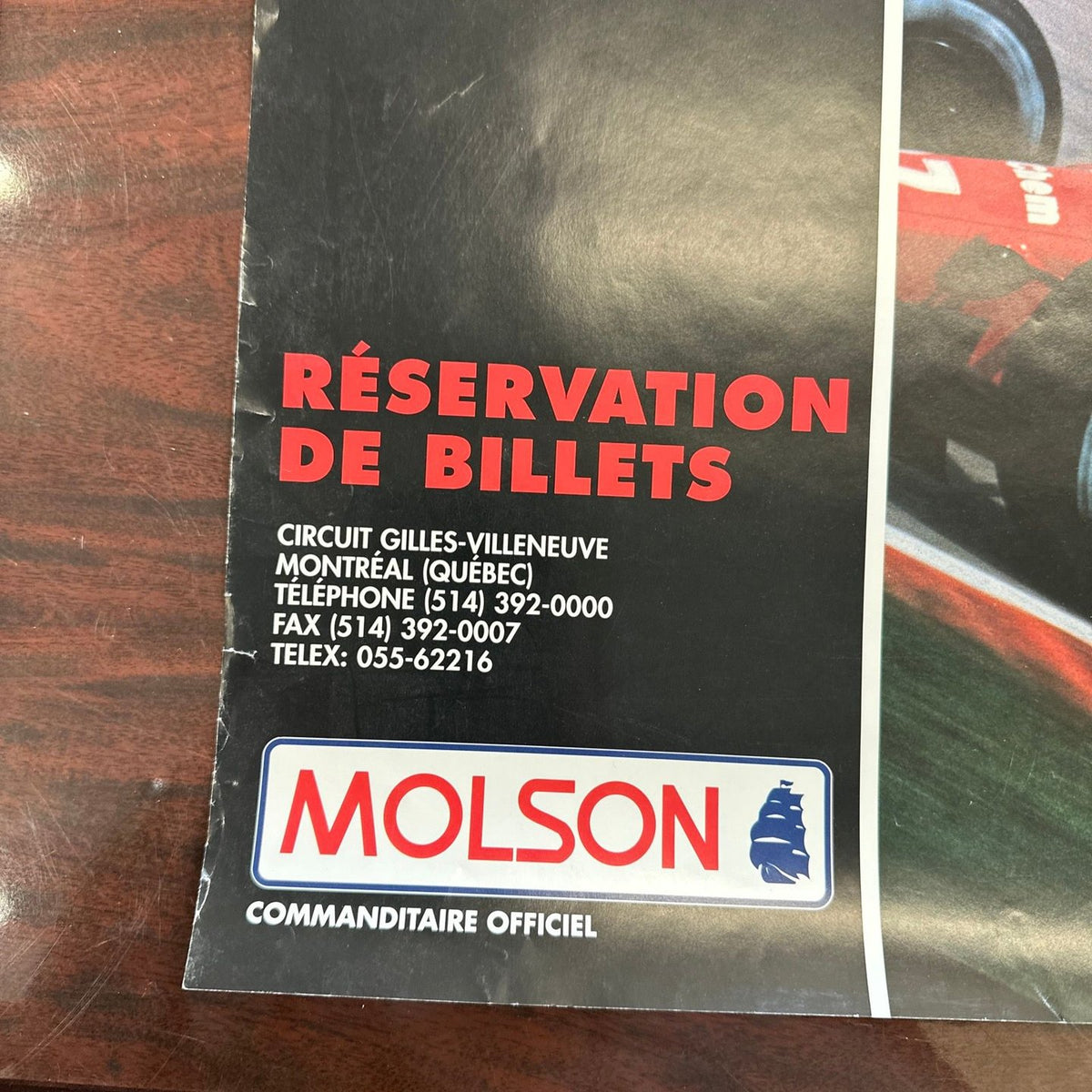 Original 1989 Montreal Canada Formula 1 GP Poster