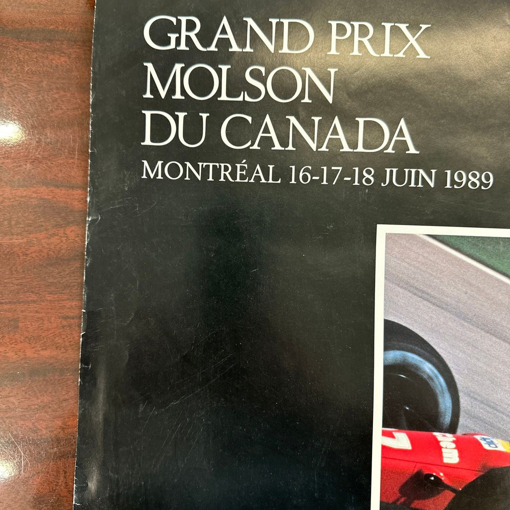Original 1989 Montreal Canada Formula 1 GP Poster