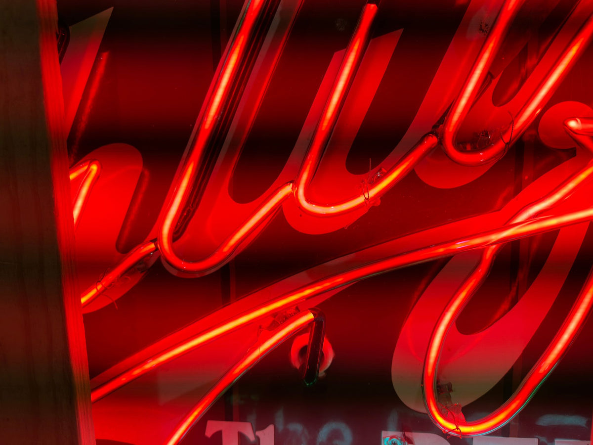 Original Porcelain Neon Schlitz Beer Sign