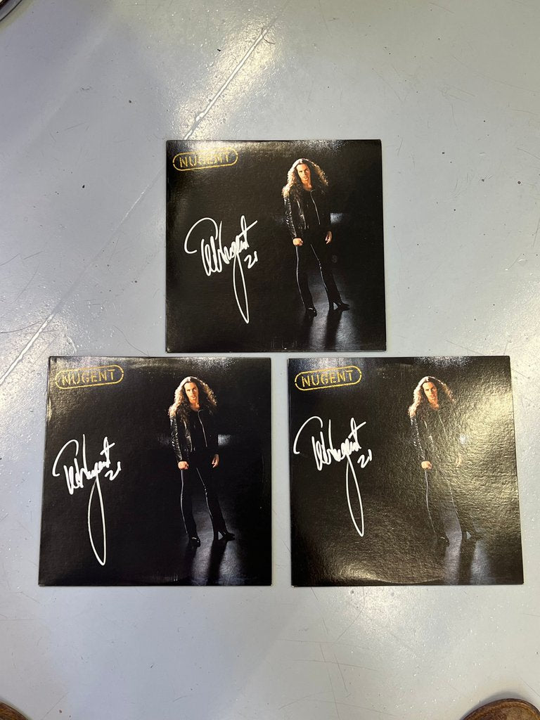Ted Nugent Hand-Signed Vinyl Album – Auction COA