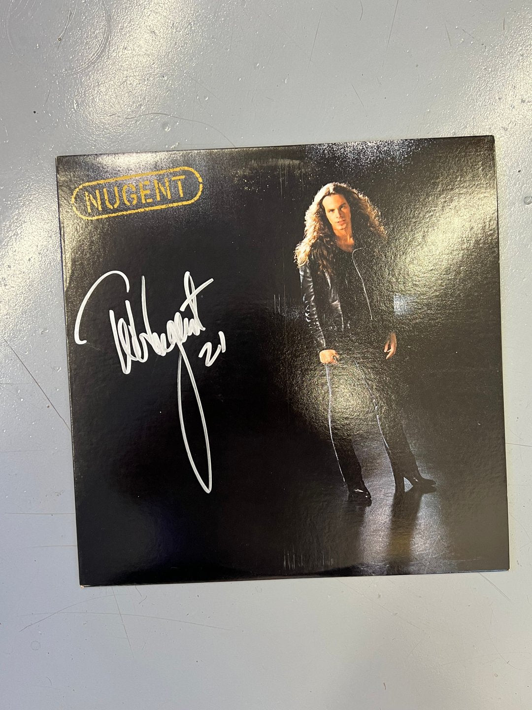 Ted Nugent Hand-Signed Vinyl Album – Auction COA