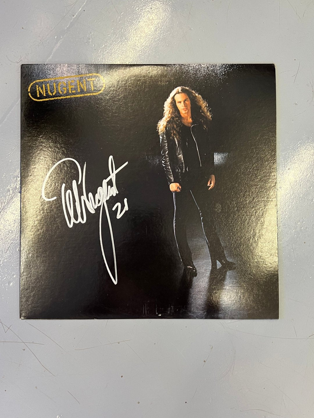 Ted Nugent Hand-Signed Vinyl Album – Auction COA