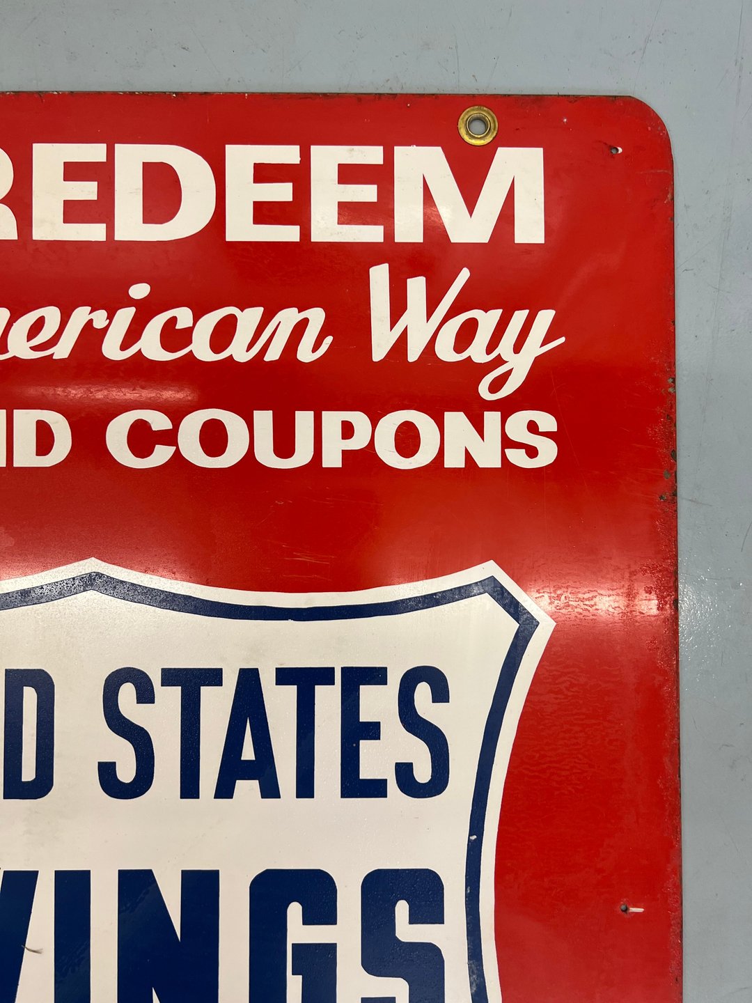 Vintage U.S. Savings Stamps Signs – "The American Way" (Pair)