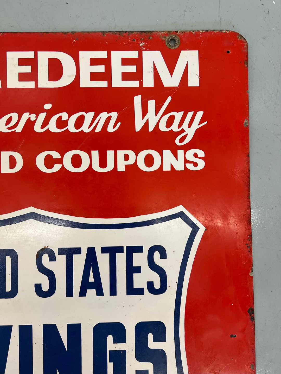 Vintage U.S. Savings Stamps Signs – "The American Way" (Pair)